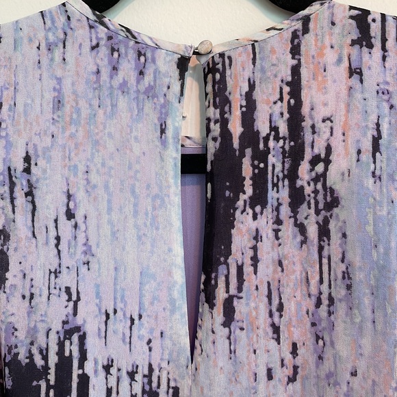 Calvin Klein Lilac Pattern Sleeveless Dress - Picture 3 of 7